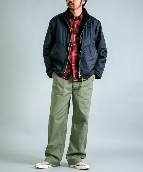 OMNIGOD mens / オムニゴッド ] ヘリンボーン イージーベイカーパンツ