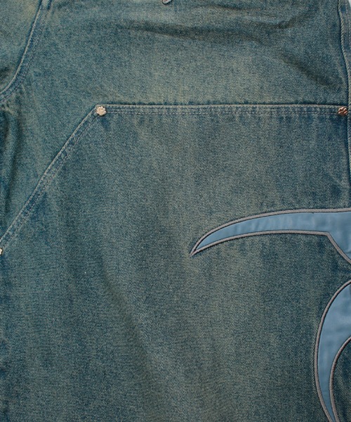 GALFY（ガルフィー）の「【GALFY/ガルフィー】部族長デカ短パン（デニムパンツ・メンズ・ブルー系その他/ライトインディゴブルー/ブラック・L/XL）」の10枚目の写真