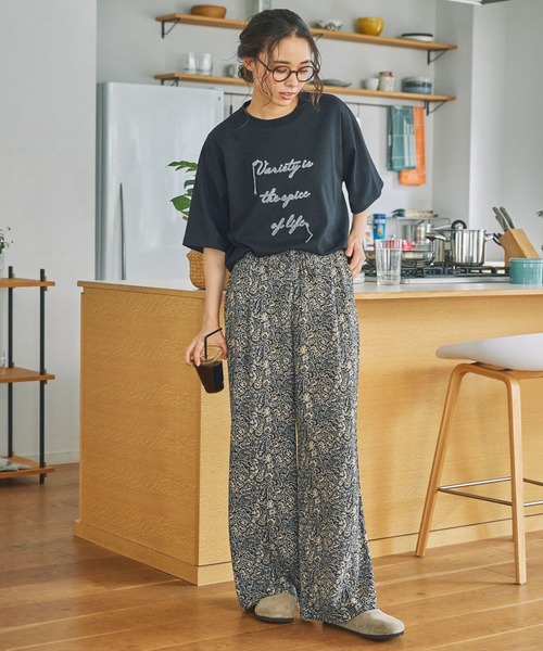 MONO-MART LADY'S（モノマートレディース）の「ペイズリーイージーパンツ（その他パンツ・レディース・ブラック/グリーン/ベージュ・M/S）」の13枚目の写真