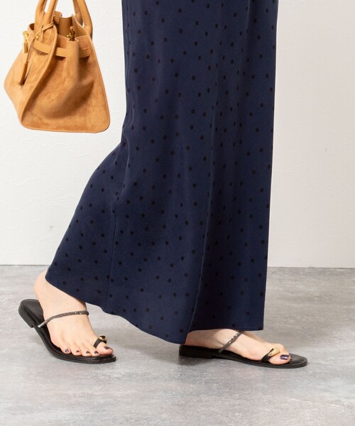 NOLLEY’S（ノーリーズ）の「ウォッシャブルドットプリントナロースカート（スカート・レディース・ブルー系その他7/ブラウン系その他・38/36）」の14枚目の写真