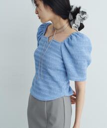 CODE A | gather puff jersey tops(Tシャツ/カットソー)