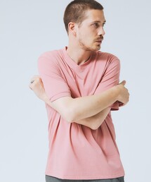 【ハイツイスト】天竺 カットオフ VネックTシャツ / 接触冷感 / 吸水速乾