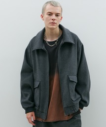 AFF AIVER（エイエフエフアイバー）の「AFF AIVER　ウールメルトンフライトジャケット（ブルゾン）」