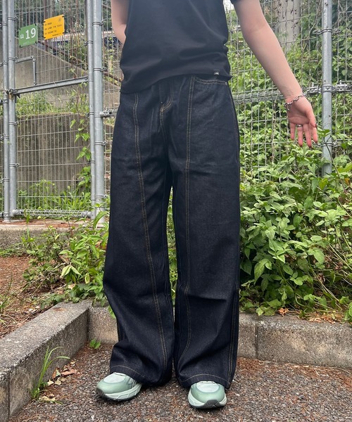BGL(ビージーエル)の「DENIM PANTS(デニムパンツ・メンズ・インディゴブルー・S/M/L)」の1枚目の写真