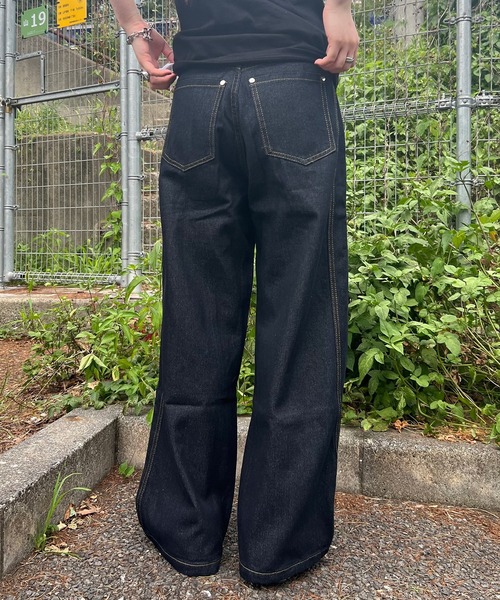 BGL(ビージーエル)の「DENIM PANTS(デニムパンツ・メンズ・インディゴブルー・S/M/L)」の2枚目の写真