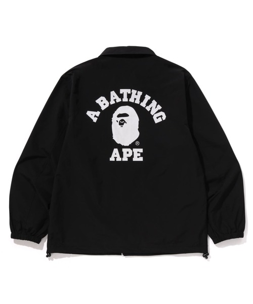 A Bathing Ape 黒 コーチジャケット ブラック XL A BATHING APE BAPE LOGO COACH JACKET -ONLINE EXCLUSIVE