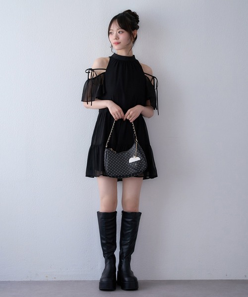 pieta soprano 1C Excellent 吊り穴付 マイナス3キロ見え】サイドゴアボリュームソールロングブーツ（ブーツ