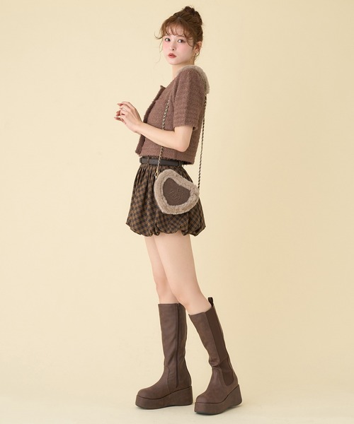 マイナス3キロ見え】サイドゴアボリュームソールロングブーツ（ブーツ