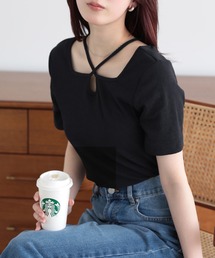SUNFLOWER EIGHT | クロスデザインカットソー(Tシャツ/カットソー)