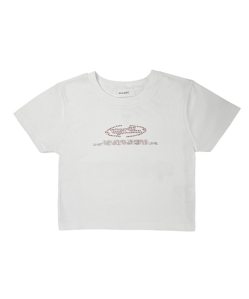 セール】ロゴラインストーンミニT（Tシャツ/カットソー