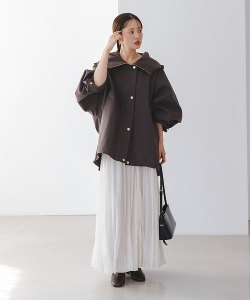 追加》ハイツイストダブルクロスフーディブルゾン（その他