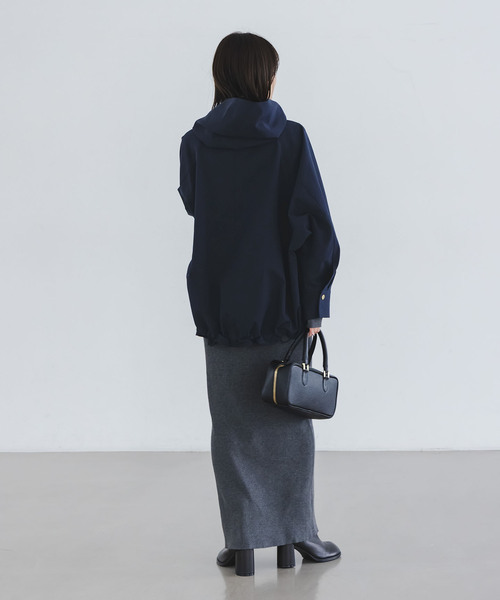 Noble（ノーブル）の「《追加》ハイツイストダブルクロスフーディブルゾン（その他アウター・レディース・モカ/ブラウン/ネイビー・36/38）」の13枚目の写真