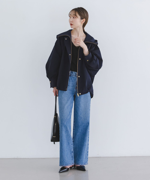 追加》ハイツイストダブルクロスフーディブルゾン（その他