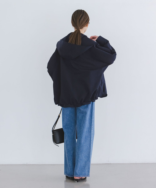 NOBLE ハイツイストダブルクロスフーディブルゾン NOBLE（ノーブル） コート アウター ハイツイストダブルクロスフーディ