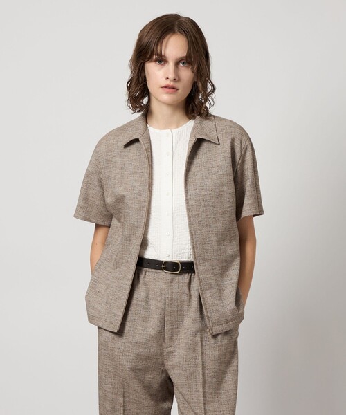 Steven Alan（スティーブンアラン）の「＜Steven Alan＞TR ブッチャー ブラウス（シャツ/ブラウス・レディース・ベージュ/ブラック・M/S）」の3枚目の写真