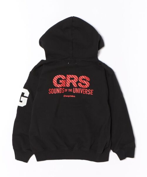 GROOVY COLORS(グルービーカラーズ)の「GRS SKATE DOG Sweat Hoodie(パーカー・キッズ・ブラック・115/125)」の3枚目の写真