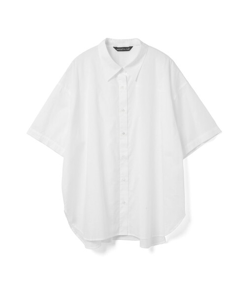 セール】mizuiro ind ハーフスリーブワイドシャツ（シャツ