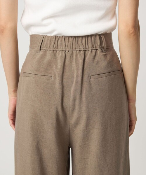 green label relaxing（グリーンレーベルリラクシング）の「［size SHORT/TALLあり］パウダリー ワイド パンツ（その他パンツ・レディース・ライトグレー/ブラック/モカ・40/38/36/34/SHORT/TALL）」の11枚目の写真