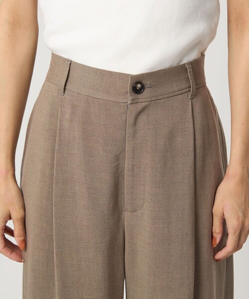 green label relaxing（グリーンレーベルリラクシング）の「［size SHORT/TALLあり］パウダリー ワイド パンツ（その他パンツ・レディース・ライトグレー/ブラック/モカ・40/38/36/34/SHORT/TALL）」の9枚目の写真