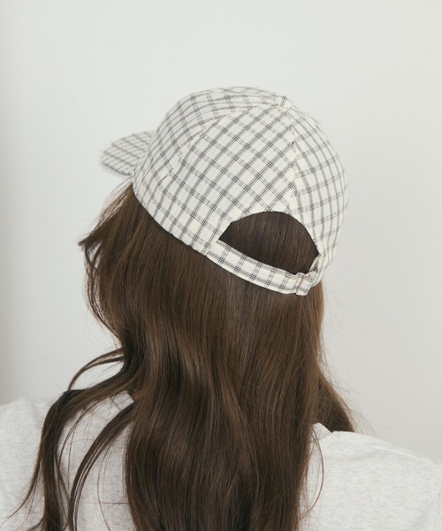 [EMIS] GINGHAM CHECK BALL キャップ★新作・25SS★関税込み★ EMIS(エミス) キャップ(レディース) - 海外通販のBUYMA