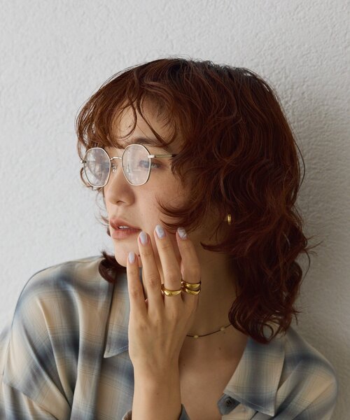 RIVE DROITE（リヴドロワ）の「【こなれ感◎】メタルクリアサングラス（サングラス・レディース・シルバー・FREE）」の4枚目の写真