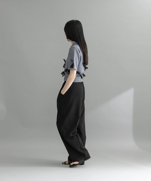 WEB限定』シャツカラーリボンニット（ニット/セーター）｜KBF
