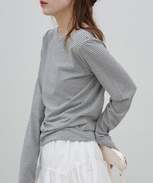 【umm.】バックオープンボーダープルオーバー