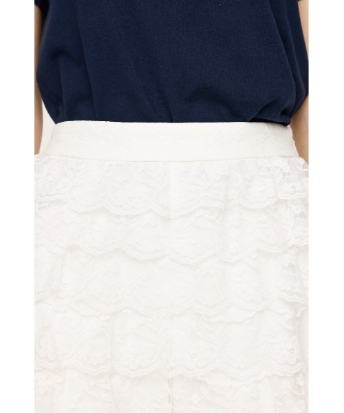 FRILL LACE S/PT フリル レース ショートパンツ 秋服 夏服