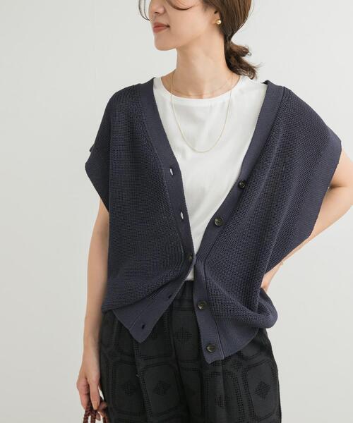 URBAN RESEARCH DOORS（アーバンリサーチドアーズ）の「インナーノースリーブプルオーバー（Tシャツ/カットソー・レディース・ブラック/オフホワイト・MEDIUM）」の10枚目の写真