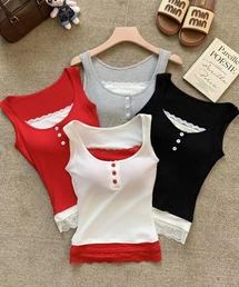 レースアップ」に該当するレディースのタンクトップファッション通販