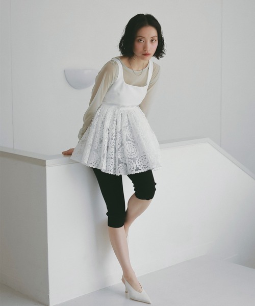 EIMY ISTOIRE(エイミーイストワール)の「ニットハーフパンツ 夏 黒 レディース タイト(その他パンツ・レディース・ブラック・F)」の2枚目の写真