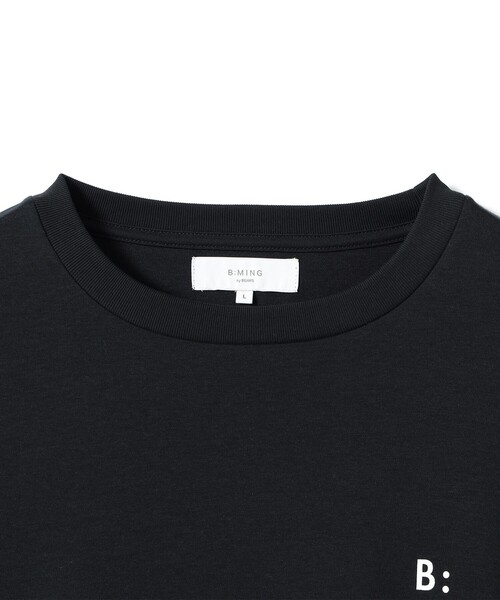 B:MING by BEAMS（ビーミングバイビームス）の「ワンポイント スムース ロングスリーブ Tシャツ（Tシャツ/カットソー・メンズ・ブラック/オフホワイト・X-LARGE/LARGE/MEDIUM/SMALL）」の9枚目の写真