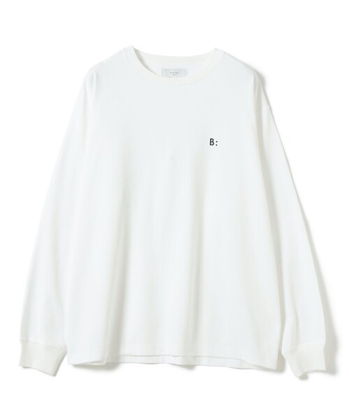 B:MING by BEAMS（ビーミングバイビームス）の「ワンポイント スムース ロングスリーブ Tシャツ（Tシャツ/カットソー・メンズ・ブラック/オフホワイト・X-LARGE/LARGE/MEDIUM/SMALL）」の14枚目の写真