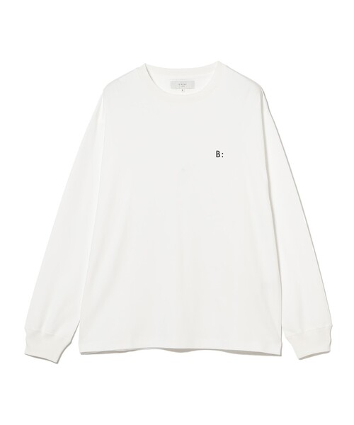 B:MING by BEAMS（ビーミングバイビームス）の「ワンポイント スムース ロングスリーブ Tシャツ（Tシャツ/カットソー・メンズ・ブラック/オフホワイト・X-LARGE/LARGE/MEDIUM/SMALL）」の17枚目の写真