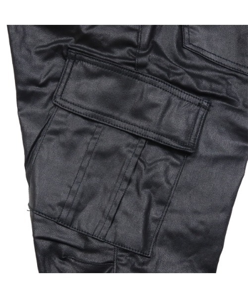 セール】【mnml】CARGO DRAWCORD WAXED PANTS [I]（デニムパンツ