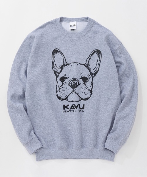 KAVU（カブー）の「KAVU/カブー 22 Dog Sweat/ドッグスウェット（スウェット・メンズ・ロイヤルブルー/グリーン/ライトブルー/アッシュグレー/グレー/ホワイト・MEDIUM/X-LARGE/LARGE）」の3枚目の写真