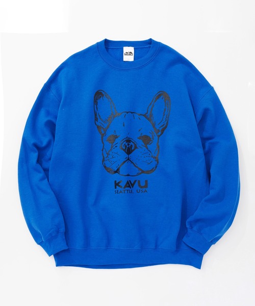 KAVU（カブー）の「KAVU/カブー 22 Dog Sweat/ドッグスウェット（スウェット・メンズ・ロイヤルブルー/グリーン/ライトブルー/アッシュグレー/グレー/ホワイト・MEDIUM/X-LARGE/LARGE）」の6枚目の写真