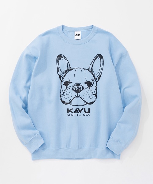 KAVU（カブー）の「KAVU/カブー 22 Dog Sweat/ドッグスウェット（スウェット・メンズ・ロイヤルブルー/グリーン/ライトブルー/アッシュグレー/グレー/ホワイト・MEDIUM/X-LARGE/LARGE）」の5枚目の写真