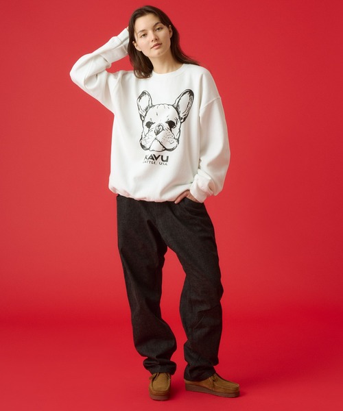 KAVU（カブー）の「KAVU/カブー 22 Dog Sweat/ドッグスウェット（スウェット・メンズ・ロイヤルブルー/グリーン/ライトブルー/アッシュグレー/グレー/ホワイト・MEDIUM/X-LARGE/LARGE）」の21枚目の写真