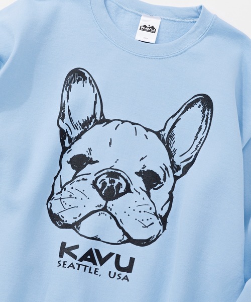 KAVU（カブー）の「KAVU/カブー 22 Dog Sweat/ドッグスウェット（スウェット・メンズ・ロイヤルブルー/グリーン/ライトブルー/アッシュグレー/グレー/ホワイト・MEDIUM/X-LARGE/LARGE）」の7枚目の写真