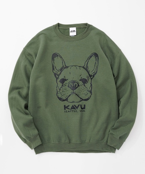 KAVU（カブー）の「KAVU/カブー 22 Dog Sweat/ドッグスウェット（スウェット・メンズ・ロイヤルブルー/グリーン/ライトブルー/アッシュグレー/グレー/ホワイト・MEDIUM/X-LARGE/LARGE）」の11枚目の写真