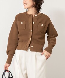 NOLLEY’S | 《手洗い可能》鹿の子編みクルーネックカーディガン(カーディガン/ボレロ)