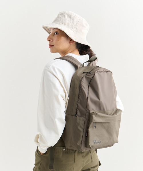 NANGA（ナンガ）の「ECOPAK UR DAY BAG/エコパック UR デイバッグ（バックパック/リュック・メンズ・ブラック/オリーブ・FREE）」の3枚目の写真