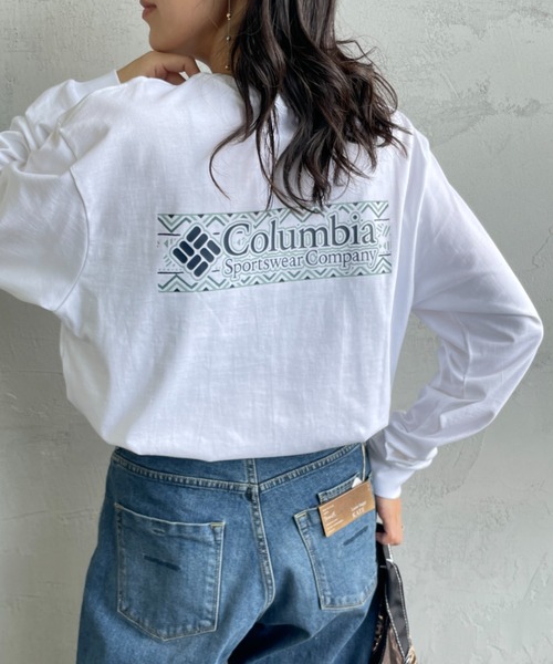 Columbia（コロンビア）の「【WEB限定】[Columbia/コロンビア] エクスプローラーズ キャニオン バックプリント ロンT（Tシャツ/カットソー・レディース・ネイビー/ホワイト/ブラック・M/L）」の2枚目の写真