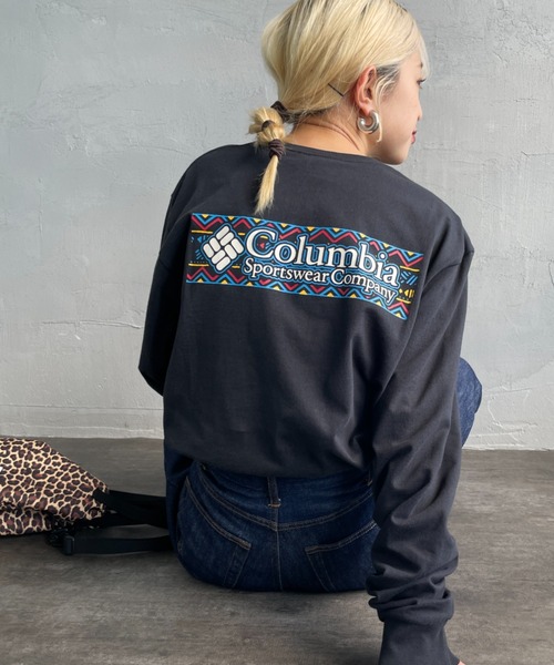 Columbia（コロンビア）の「【WEB限定】[Columbia/コロンビア] エクスプローラーズ キャニオン バックプリント ロンT（Tシャツ/カットソー・レディース・ネイビー/ホワイト/ブラック・M/L）」の3枚目の写真