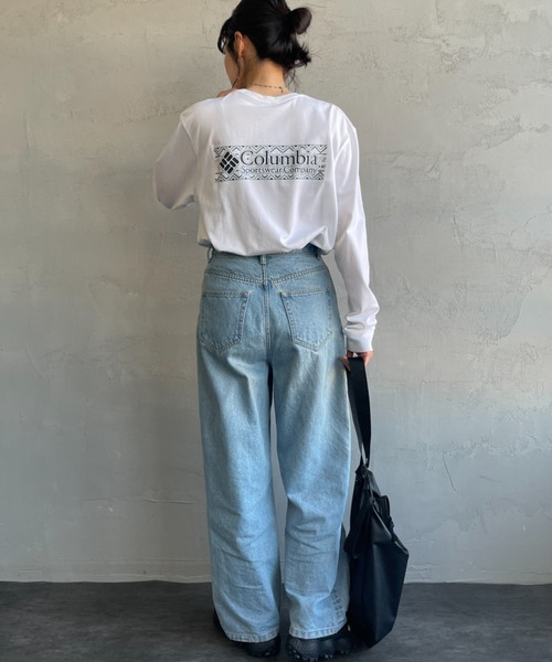 Columbia（コロンビア）の「【WEB限定】[Columbia/コロンビア] エクスプローラーズ キャニオン バックプリント ロンT（Tシャツ/カットソー・レディース・ネイビー/ホワイト/ブラック・M/L）」の4枚目の写真
