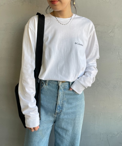 Columbia（コロンビア）の「【WEB限定】[Columbia/コロンビア] エクスプローラーズ キャニオン バックプリント ロンT（Tシャツ/カットソー・レディース・ネイビー/ホワイト/ブラック・M/L）」の10枚目の写真
