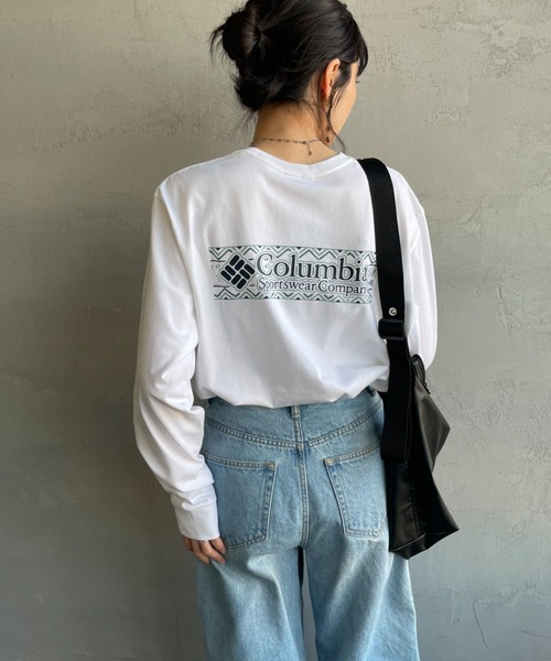 Columbia（コロンビア）の「【WEB限定】[Columbia/コロンビア] エクスプローラーズ キャニオン バックプリント ロンT（Tシャツ/カットソー・レディース・ネイビー/ホワイト/ブラック・M/L）」の11枚目の写真