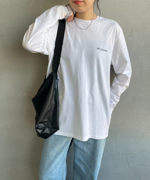 Columbia（コロンビア）の「【WEB限定】[Columbia/コロンビア] エクスプローラーズ キャニオン バックプリント ロンT（Tシャツ/カットソー・レディース・ネイビー/ホワイト/ブラック・M/L）」の14枚目の写真