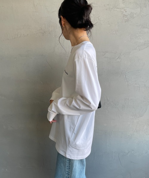 Columbia（コロンビア）の「【WEB限定】[Columbia/コロンビア] エクスプローラーズ キャニオン バックプリント ロンT（Tシャツ/カットソー・レディース・ネイビー/ホワイト/ブラック・M/L）」の15枚目の写真